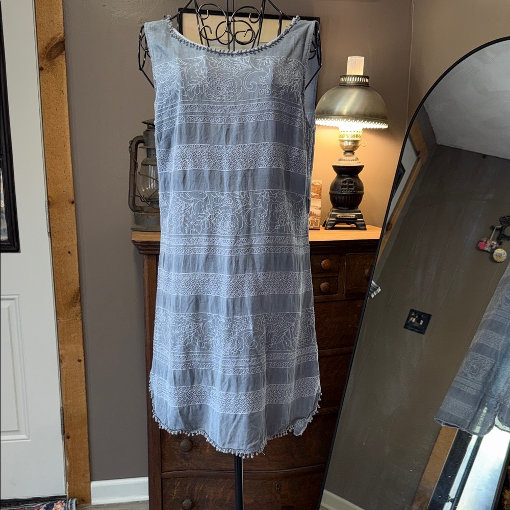 Alya Blue and White Mini Dress